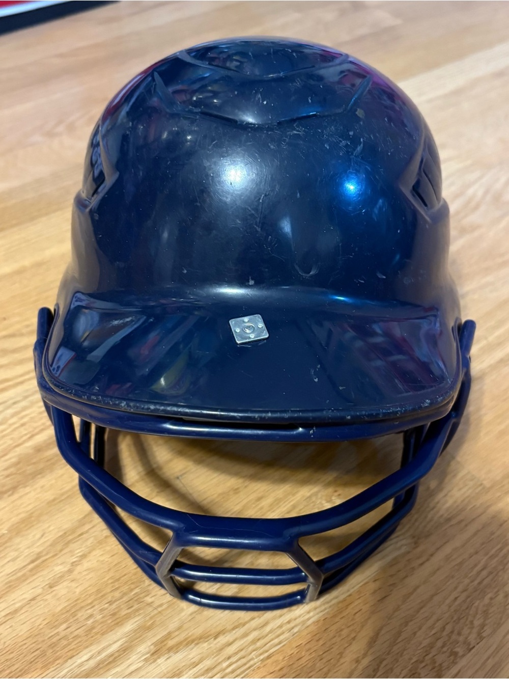 Rawlings Navy Blue Kids Baseball Softball Batting Helmet with Face Guard